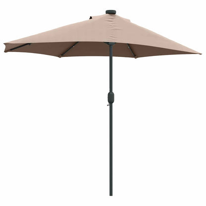 vidaXL Garden Parasol Taupe 294 x 150 x 223 cm Polyester and Steel