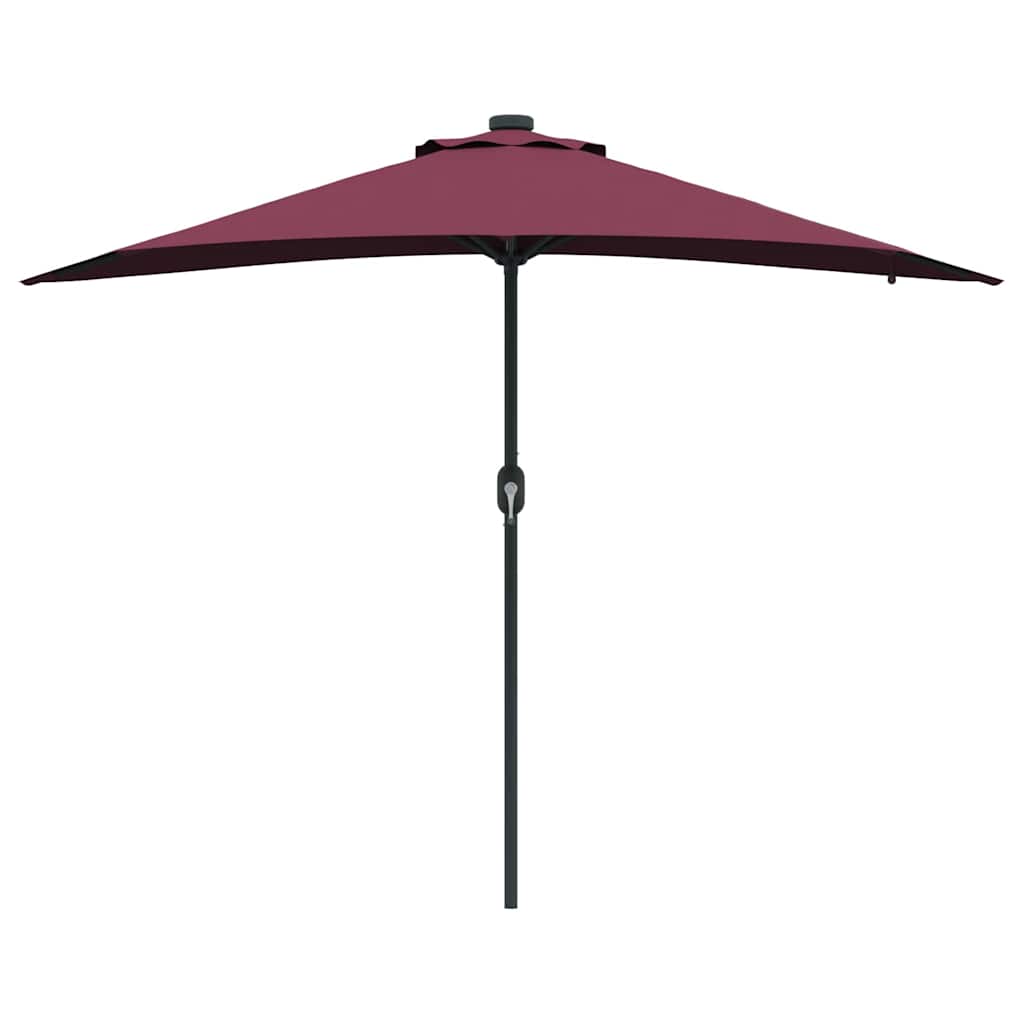 vidaXL Garden Parasol Bordeaux Red 294 x 150 x 223 cm