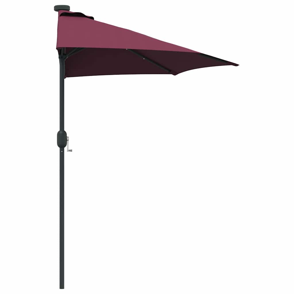 vidaXL Garden Parasol Bordeaux Red 294 x 150 x 223 cm
