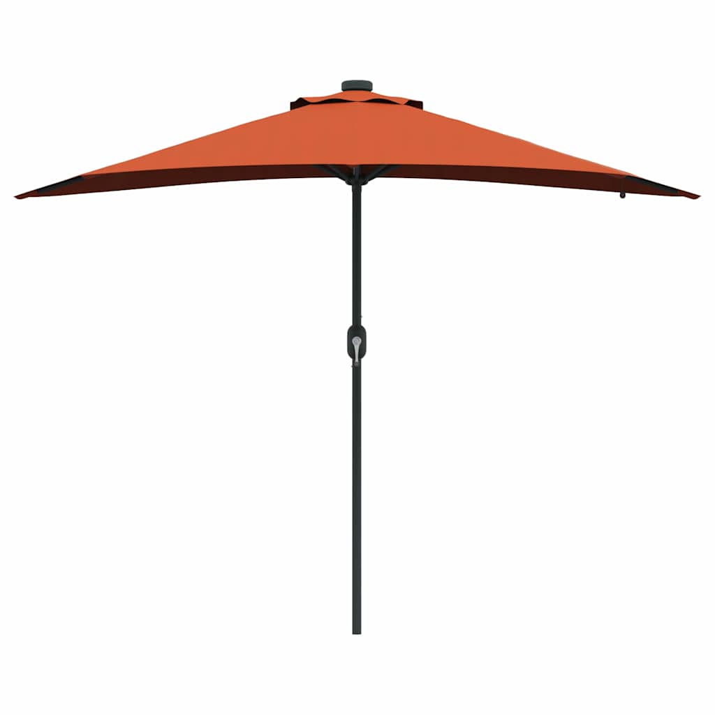 vidaXL Garden Parasol Terracotta 294 x 150 x 223 cm