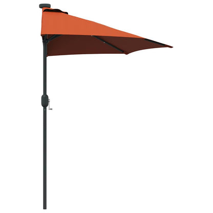 vidaXL Garden Parasol Terracotta 294 x 150 x 223 cm