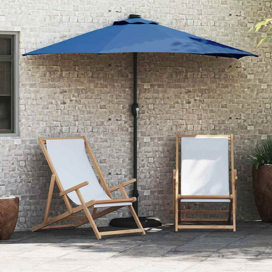 vidaXL Garden Parasol 294 x 150 x 223 cm Polyester and Steel Azurblau