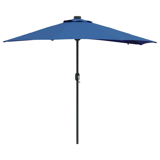 vidaXL Garden Parasol 294 x 150 x 223 cm Polyester and Steel Azurblau