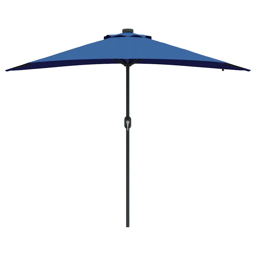 vidaXL Garden Parasol Azurblau 294 x 150 x 223 cm Polyester and Steel
