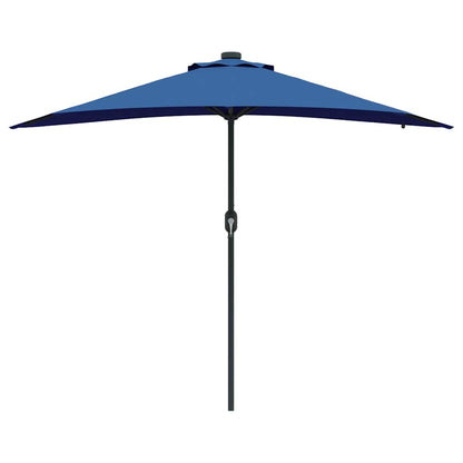 vidaXL Garden Parasol Azurblau 294 x 150 x 223 cm Polyester and Steel