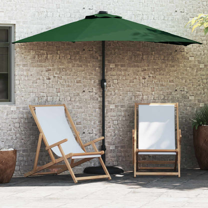 vidaXL Garden Parasol Green 294 x 150 x 224 cm Polyester and Steel