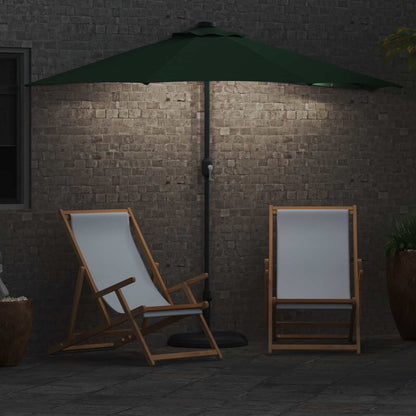 vidaXL Garden Parasol Green 294 x 150 x 224 cm Polyester and Steel