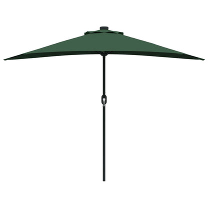vidaXL Garden Parasol Green 294 x 150 x 224 cm Polyester and Steel