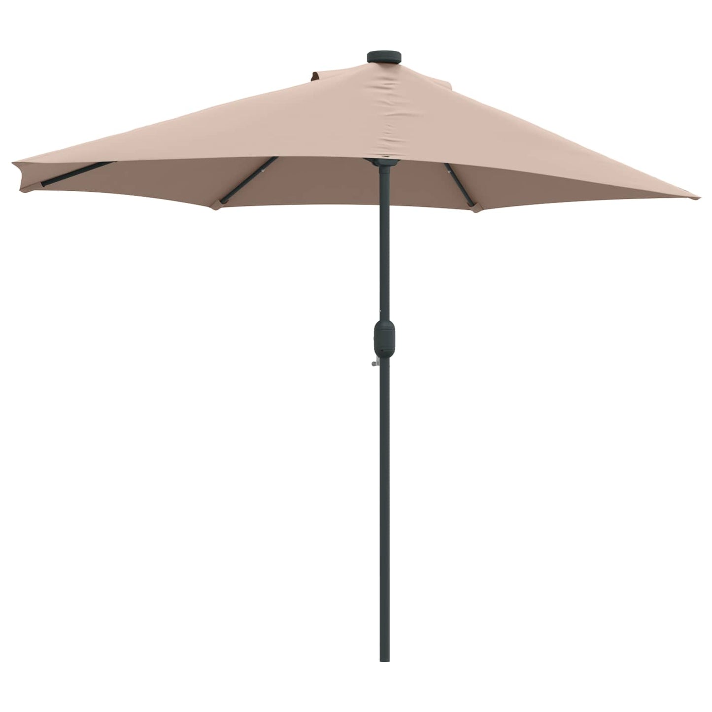 vidaXL Garden Parasol Taupe 294 x 150 x 224 cm Polyester and Steel