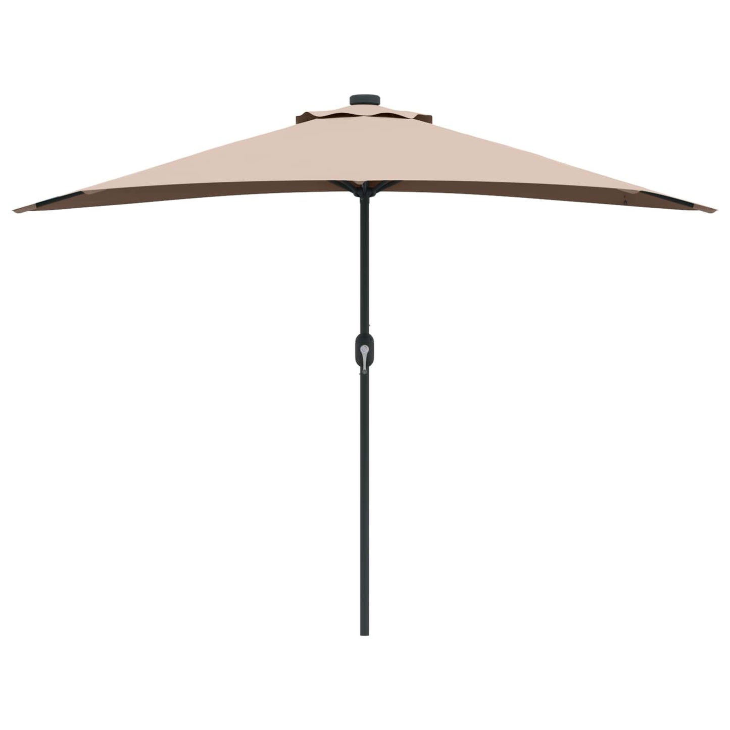vidaXL Garden Parasol Taupe 294 x 150 x 224 cm Polyester and Steel