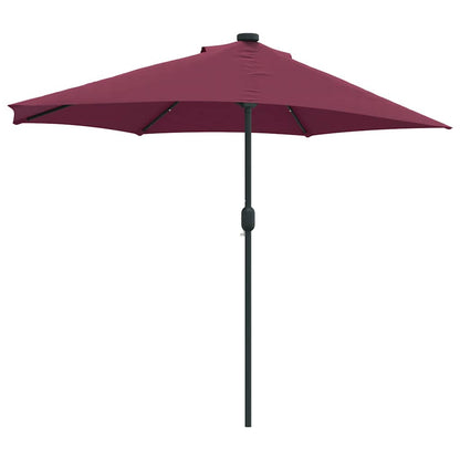 vidaXL Garden Parasol Bordeaux Red 294 x 150 x 224 cm