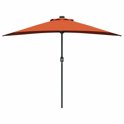 vidaXL Garden Parasol Terracotta 294 x 150 x 224 cm