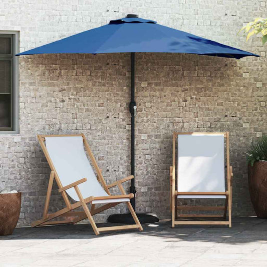 vidaXL Garden Parasol 294 x 150 x 224 cm Polyester and Steel Azurblau