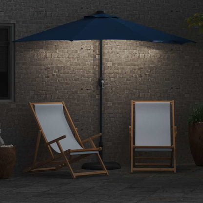 vidaXL Garden Parasol Azurblau 294 x 150 x 224 cm Polyester and Steel