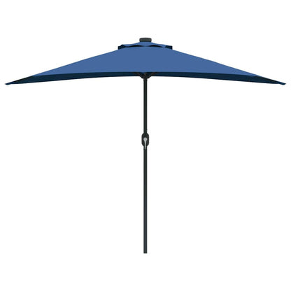 vidaXL Garden Parasol Azurblau 294 x 150 x 224 cm Polyester and Steel