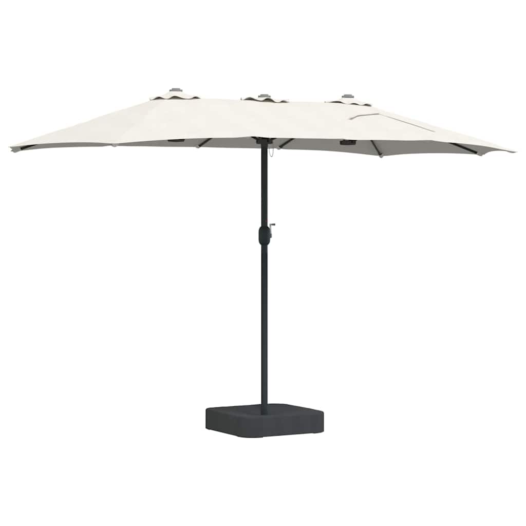 vidaXL Garden Parasol Sand 385 x 209 x 244 cm Polyester and Steel