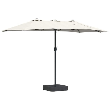 vidaXL Garden Parasol Sand 385 x 209 x 244 cm Polyester and Steel