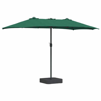vidaXL Garden Parasol Green 385 x 209 x 244 cm Polyester and Steel