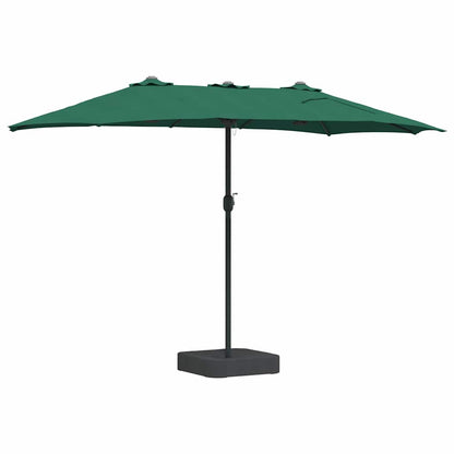 vidaXL Garden Parasol Green 385 x 209 x 244 cm Polyester and Steel