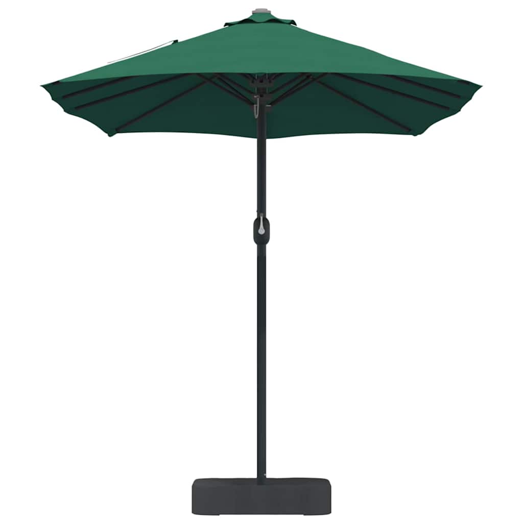 vidaXL Garden Parasol Green 385 x 209 x 244 cm Polyester and Steel