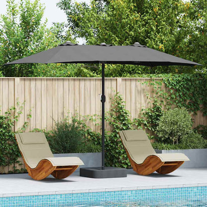vidaXL Garden Parasol Anthracite 385 x 209 x 244 cm
