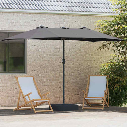 vidaXL Garden Parasol Anthracite 385 x 209 x 244 cm