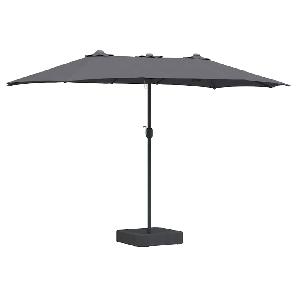 vidaXL Garden Parasol Anthracite 385 x 209 x 244 cm
