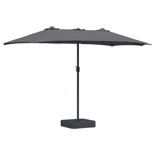 vidaXL Garden Parasol Anthracite 385 x 209 x 244 cm