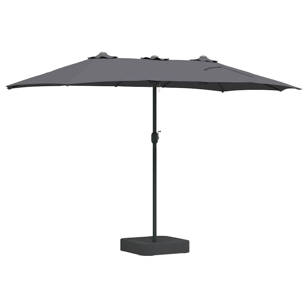 vidaXL Garden Parasol Anthracite 385 x 209 x 244 cm