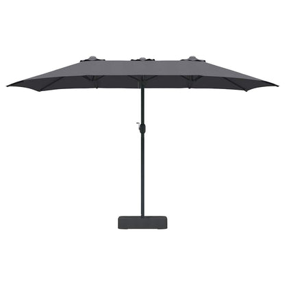 vidaXL Garden Parasol Anthracite 385 x 209 x 244 cm