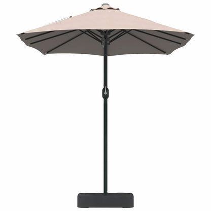vidaXL Garden Parasol Taupe 385 x 209 x 244 cm Polyester and Steel