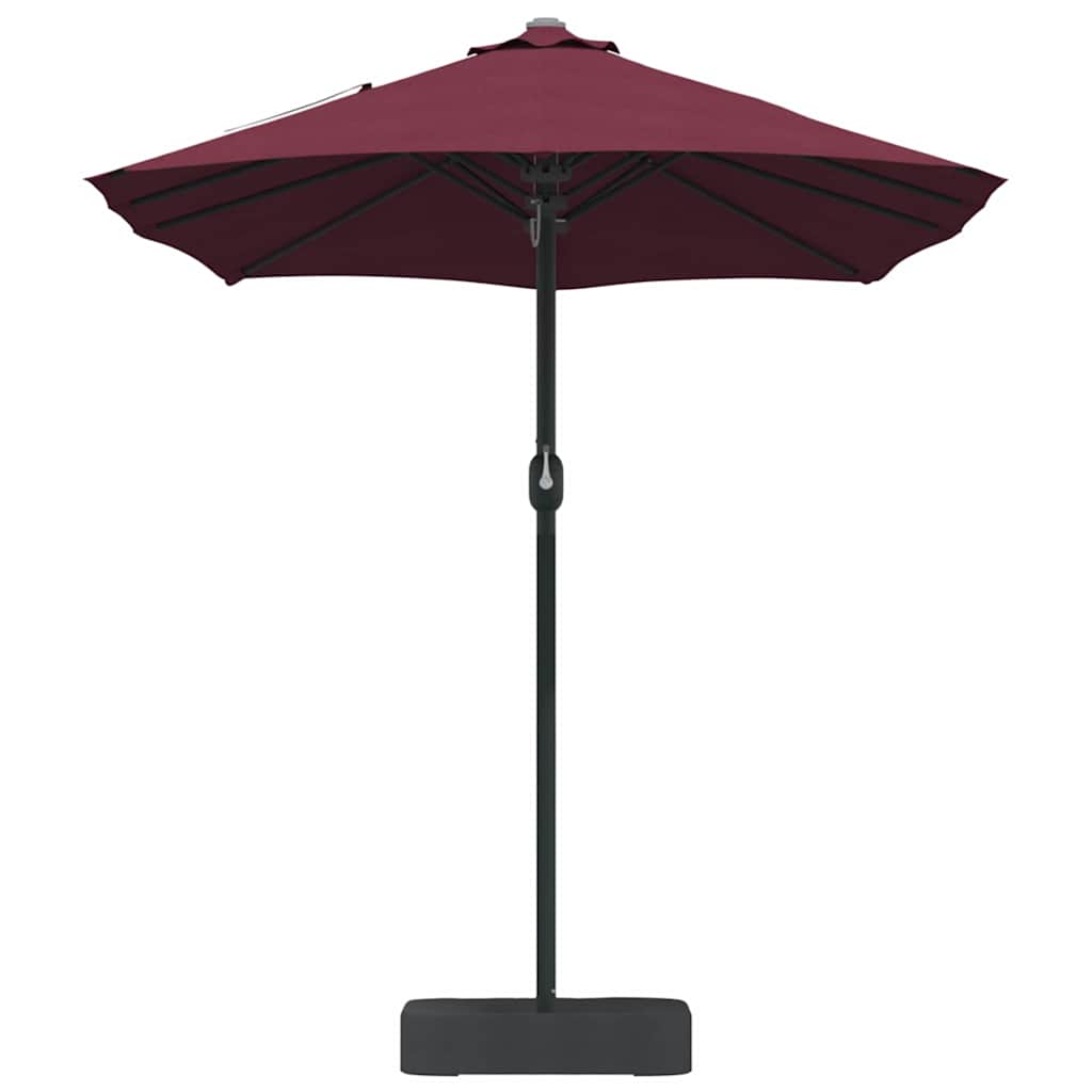 vidaXL Garden Parasol Bordeaux Red 385 x 209 x 244 cm