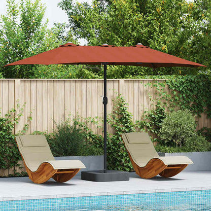 vidaXL Garden Parasol Terracotta 385 x 209 x 244 cm