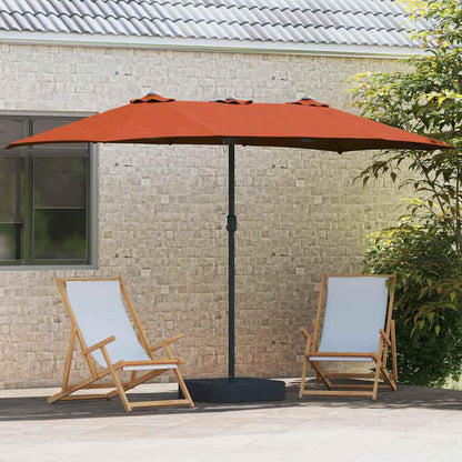 vidaXL Garden Parasol Terracotta 385 x 209 x 244 cm