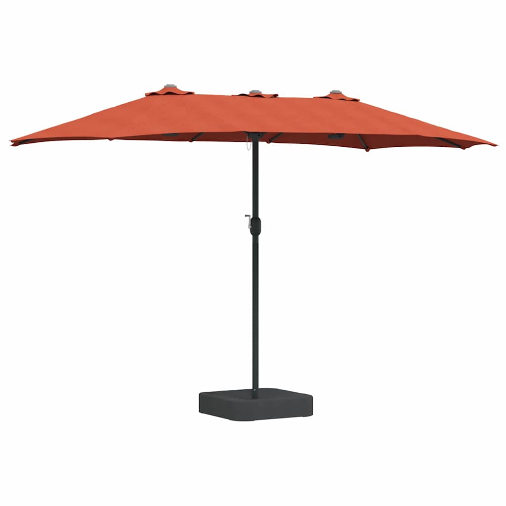 vidaXL Garden Parasol Terracotta 385 x 209 x 244 cm