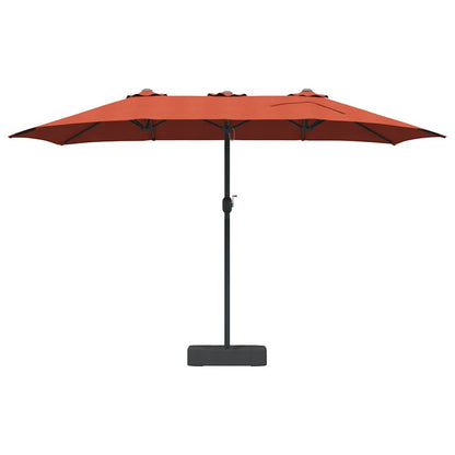 vidaXL Garden Parasol Terracotta 385 x 209 x 244 cm