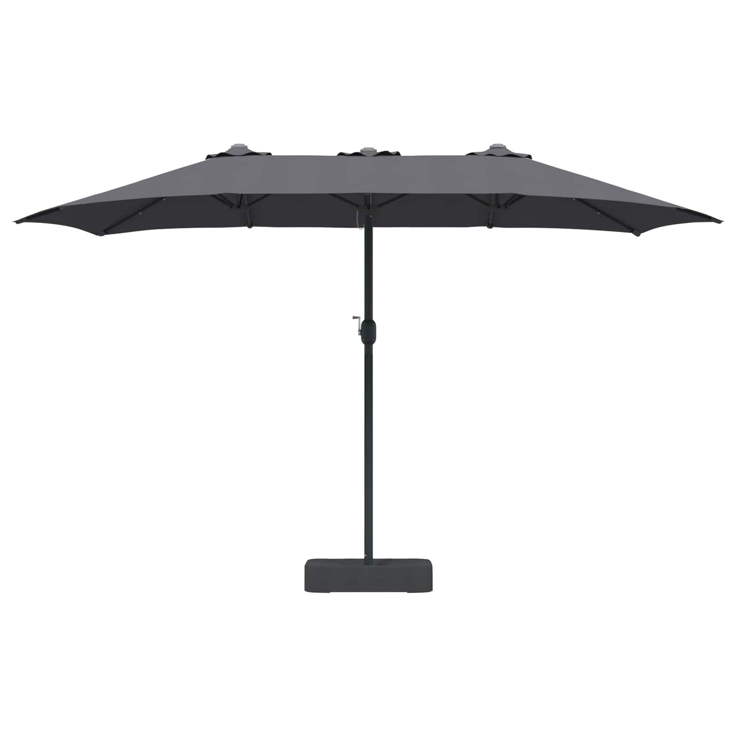 vidaXL Garden Parasol Anthracite 385 x 209 x 244 cm Polyester