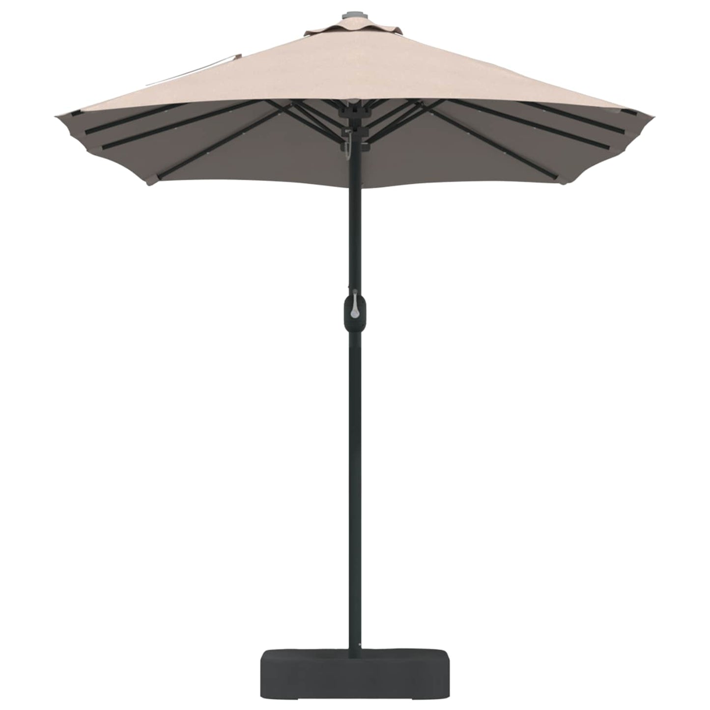 vidaXL Garden Parasol Taupe 385 x 209 x 244 cm Polyester