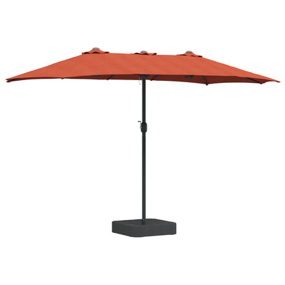 vidaXL Garden Parasol Terracotta 385 x 209 x 244 cm Polyester