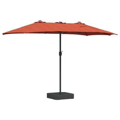vidaXL Garden Parasol Terracotta 385 x 209 x 244 cm Polyester