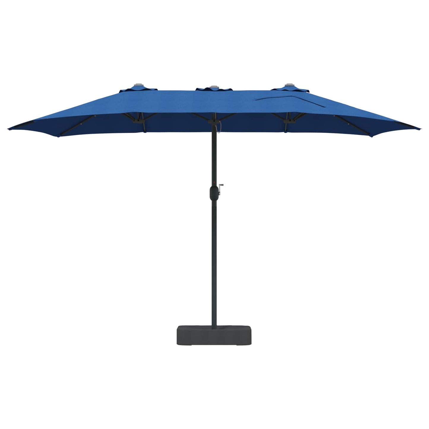 vidaXL Garden Parasol 385 x 209 x 244 cm Polyester Azurblau