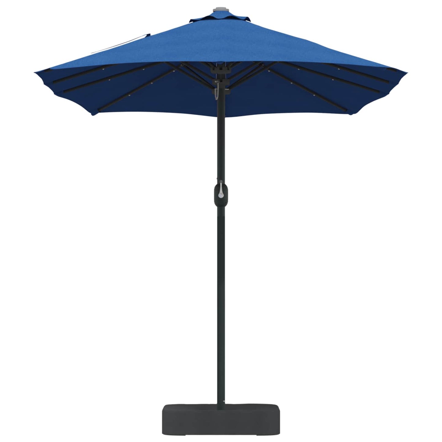 vidaXL Garden Parasol 385 x 209 x 244 cm Polyester Azurblau
