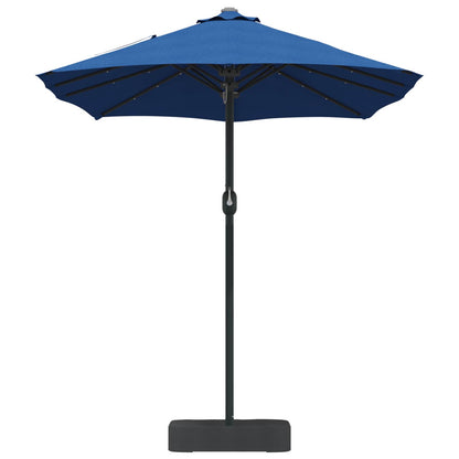vidaXL Garden Parasol 385 x 209 x 244 cm Polyester Azurblau