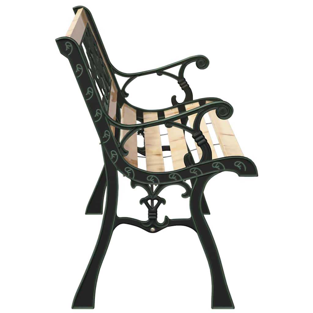 vidaXL Garden Bench with Cushion Brown 116 x 54 x 73 cm Wood