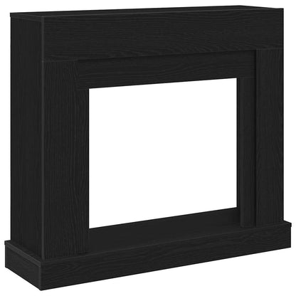 vidaXL Fireplace Surround Black Oak 100x30x87,5 cm Engineered Wood