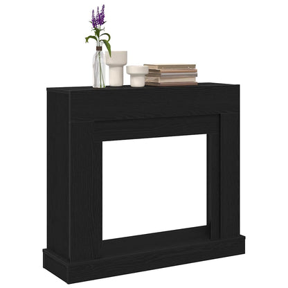 vidaXL Fireplace Surround Black Oak 100x30x87,5 cm Engineered Wood