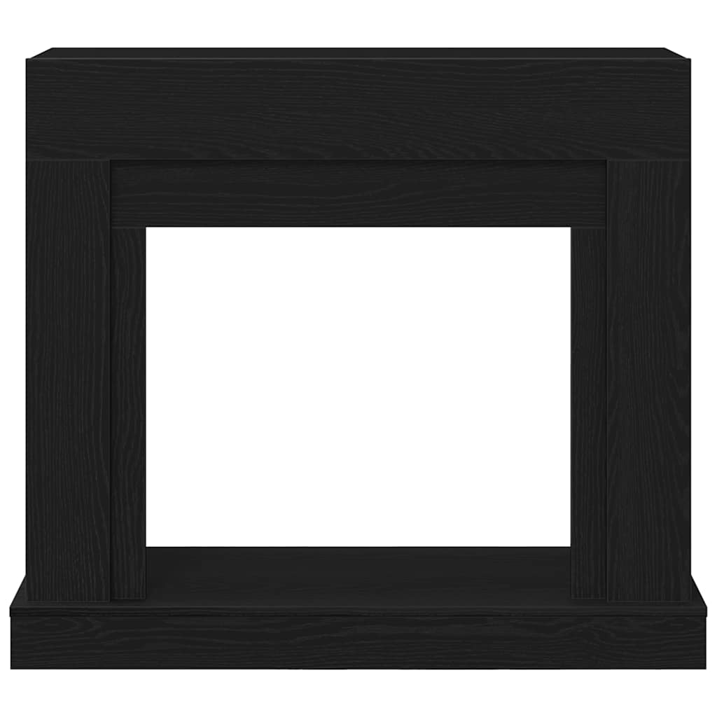 vidaXL Fireplace Surround Black Oak 100x30x87.5 cm Engineered Wood