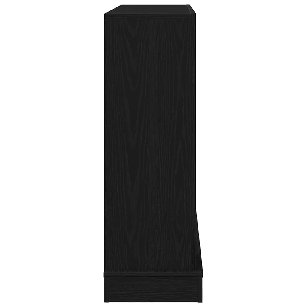 vidaXL Fireplace Surround Black Oak 100x30x87.5 cm Engineered Wood