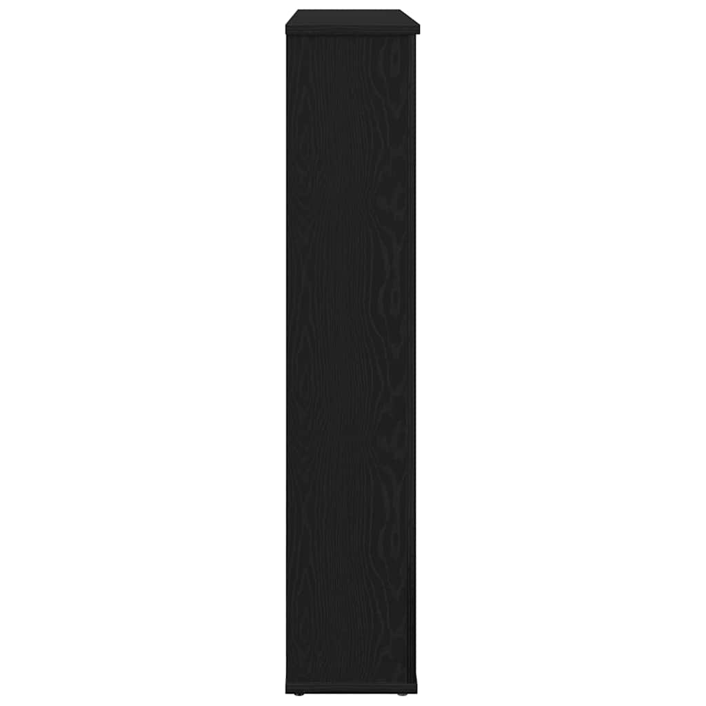 vidaXL Fireplace Surround Black Oak 100x20x100 cm Engineered Wood