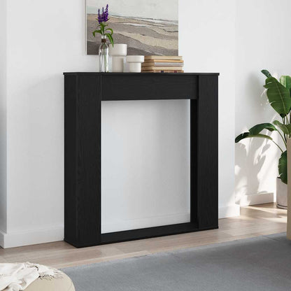 vidaXL Fireplace Surround Black Oak 100x20x100 cm Engineered Wood